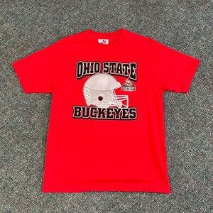 Y2k Ohio State Buckeyes BCS Championship red cotton tee